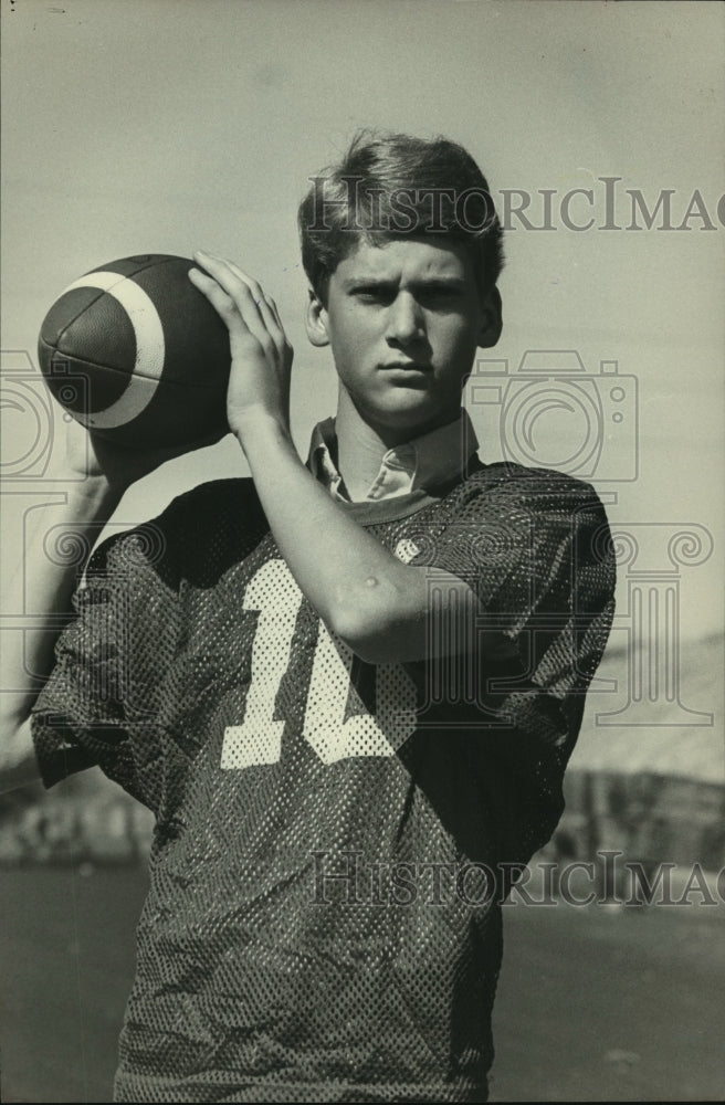 1982 Press Photo Briarwood football player Bobby Welch - abns07928 - Historic Images