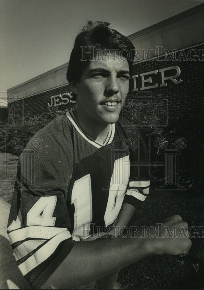 1983 Press Photo Pat White, Jess Lanier High football player, Alabama - Historic Images