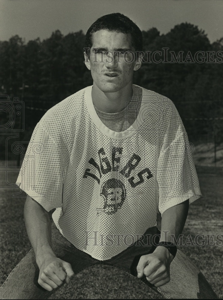 1983 Press Photo Steve Caradine, West Jefferson football player, Alabama - Historic Images