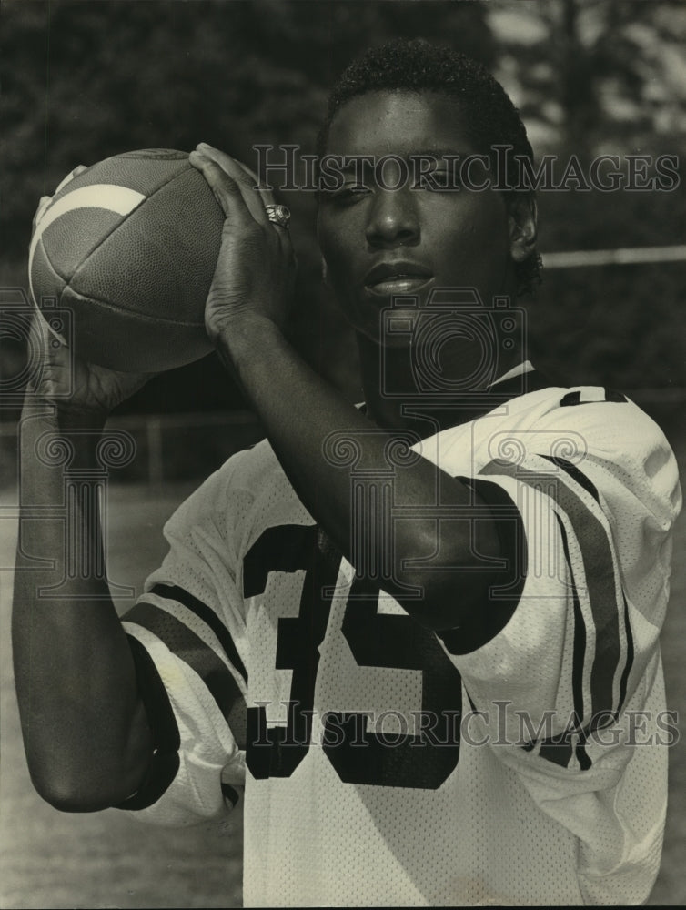 1983 Press Photo Eddie Reynolds, Vincent, &quot;Player of the Week&quot;, Alabama - Historic Images