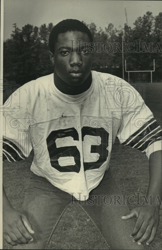 1983 Press Photo Steve Moors, Shades Valley football player, Alabama - abns08067 - Historic Images