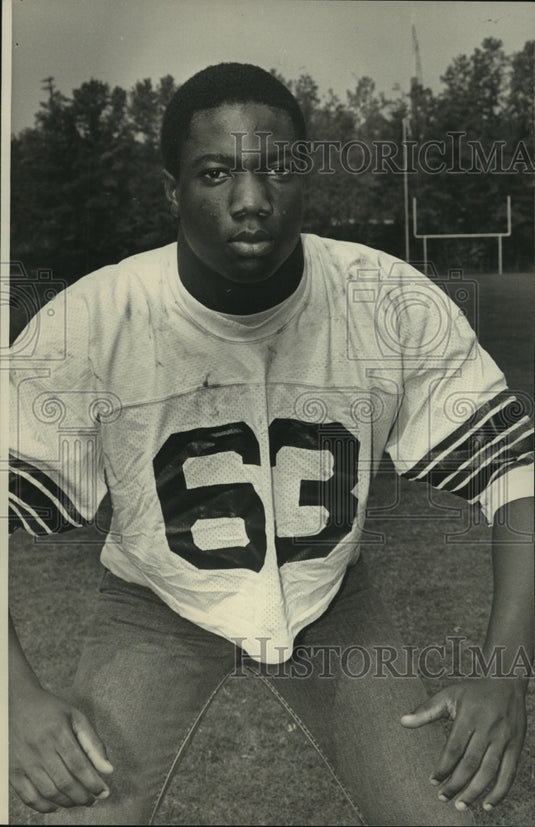 1983 Press Photo Steve Moors, Shades Valley football player, Alabama - abns08067 - Historic Images