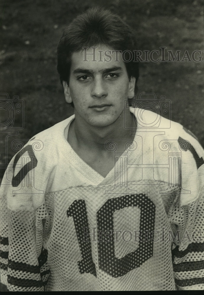 1984 Press Photo West Birmingham Christian Football Player Anthony Russo - Historic Images