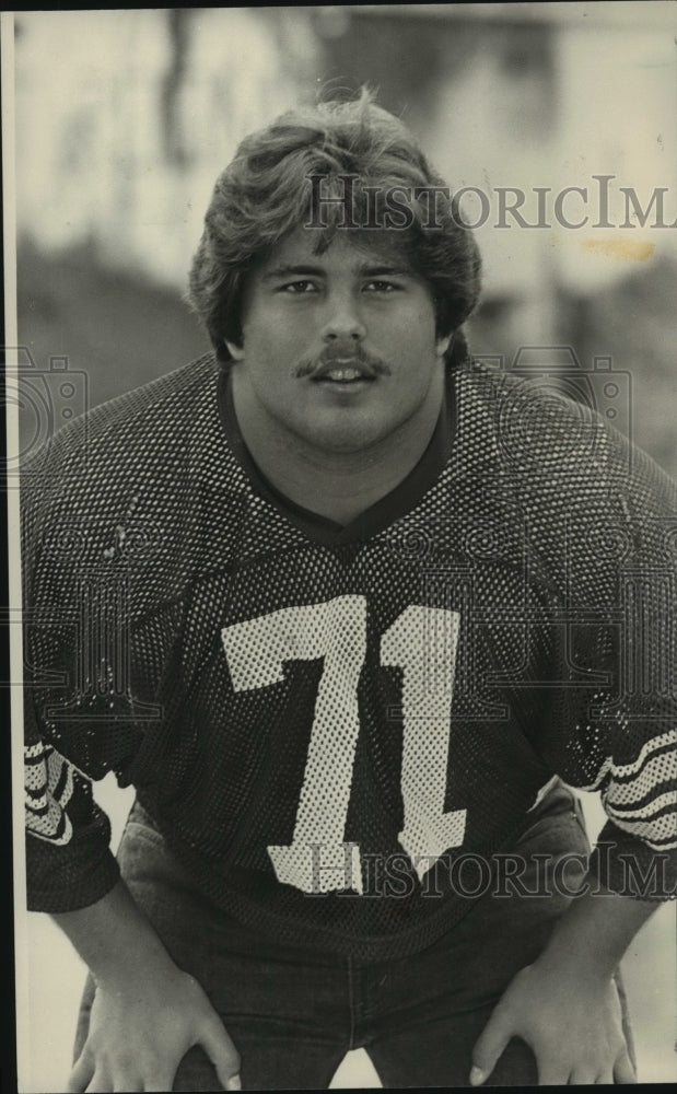 1983 Press Photo Minor Football Player Chris Click - abns08124 - Historic Images