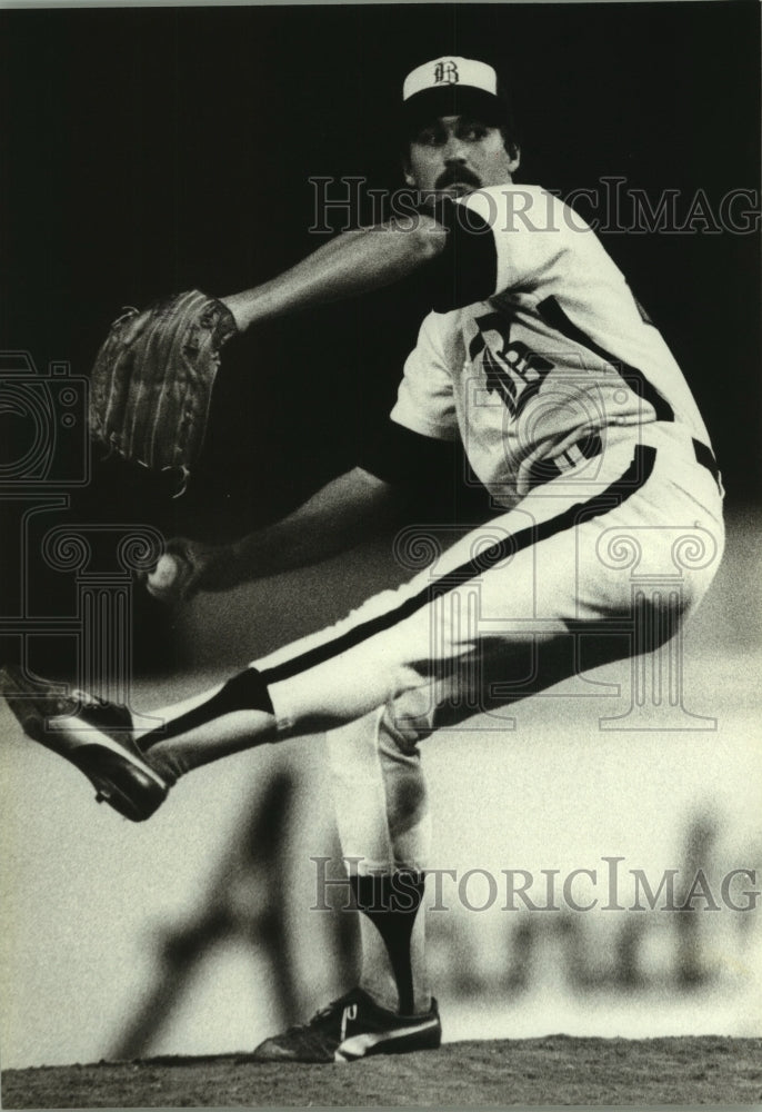 1981 Press Photo Birmingham Barons Baseball Player Mark Williams, Sports - Historic Images