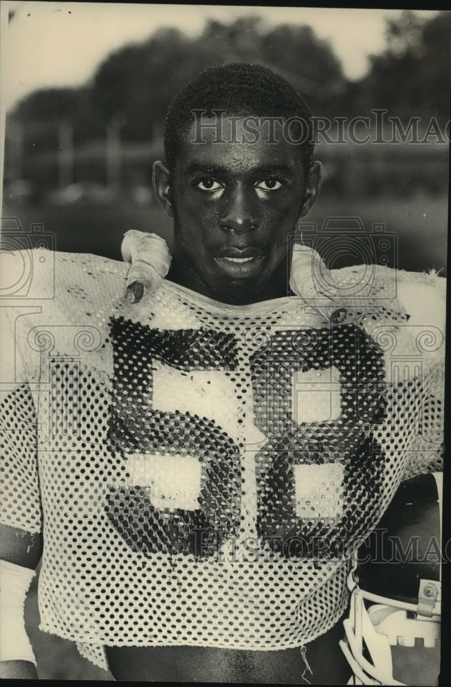 1983 Press Photo Ensley Football Player Demetrius Jones - abns08293 - Historic Images