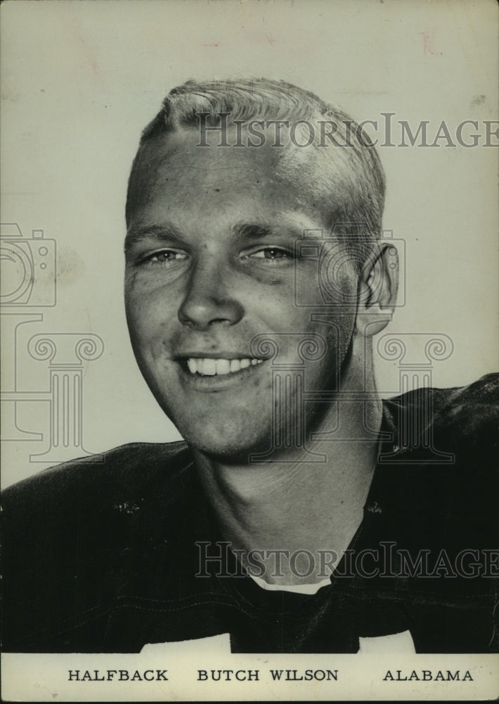 1960 Press Photo Alabama Halfback Football Player Butch Wilson, Sports- Historic Images