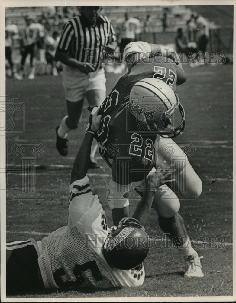 Press Photo Samford University Football Player Hamdon Sydney - abnx00162 - Historic Images