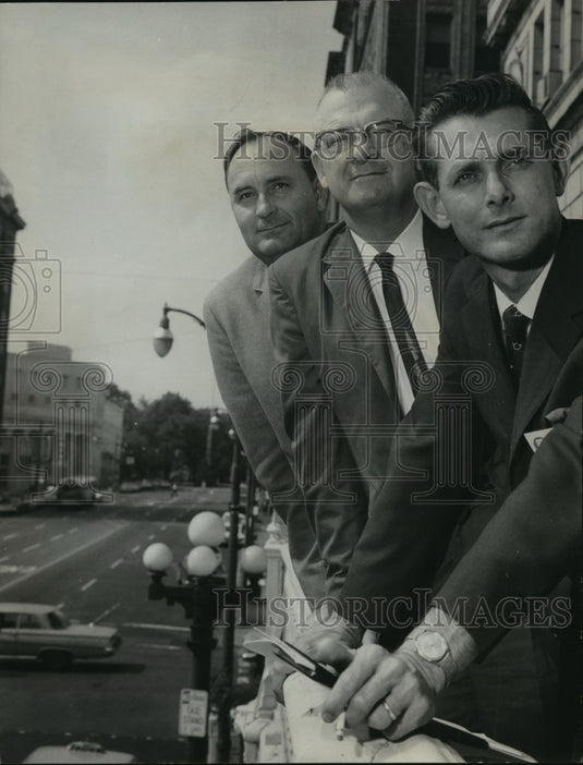 1967 Press Photo Alabama Mayors C. W. Skidmore, Dick Branden, and Joe Smitherman- Historic Images