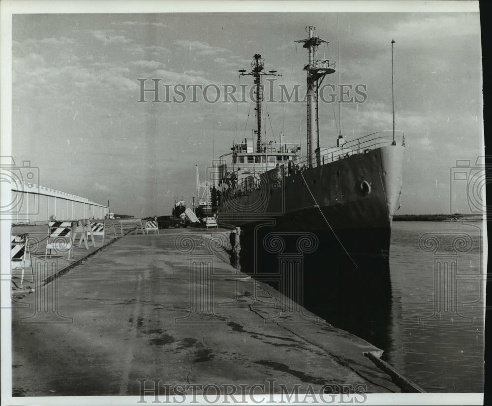 1970 Press Photo Inland Wharf of the Alabama State Docks - abnx00674 - Historic Images