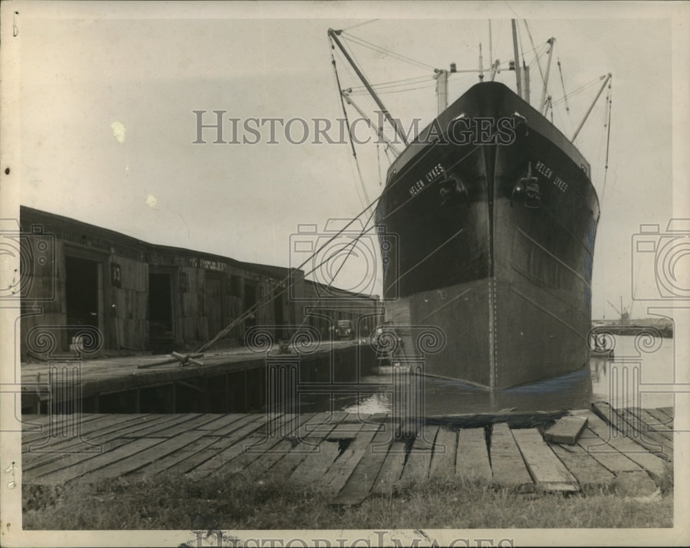 1948 Press Photo The Alabama State Docks at Mobile, Alabama- Historic Images