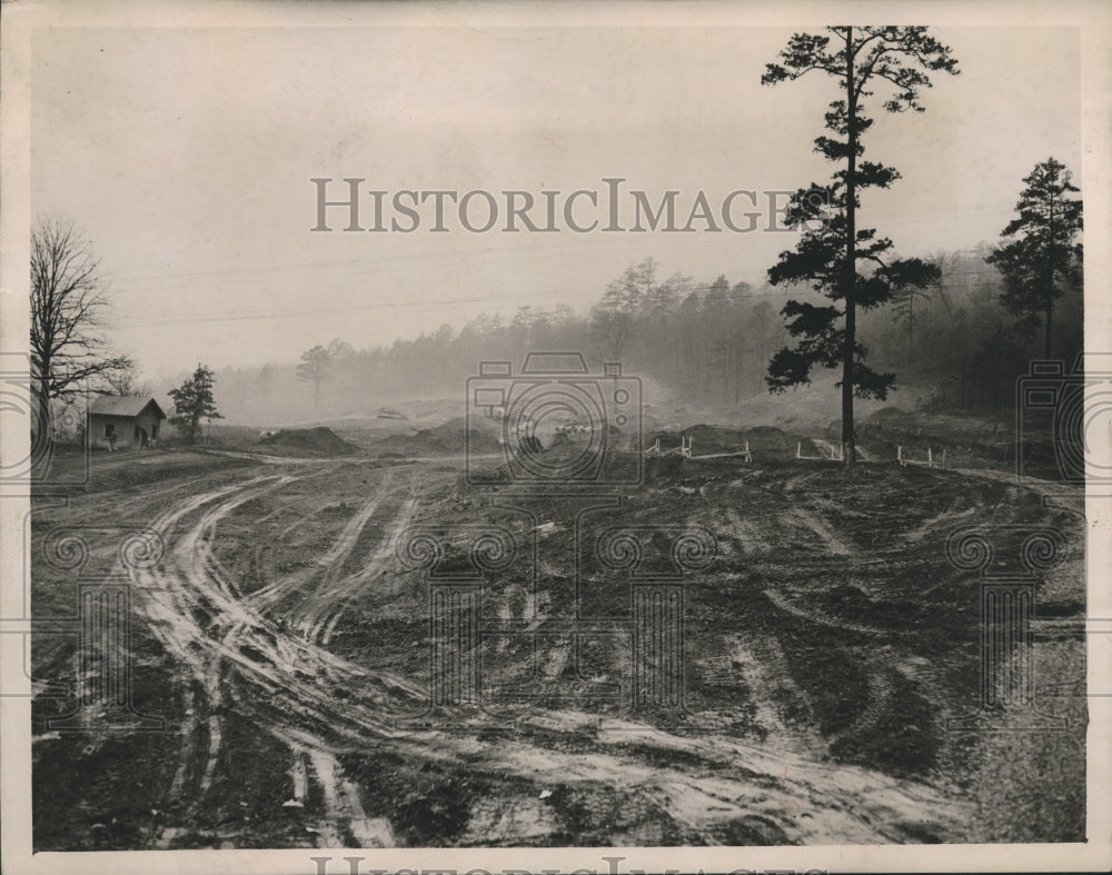 1948 Press Photo Alabama-Birmingham-Construction site for Valley View apartments