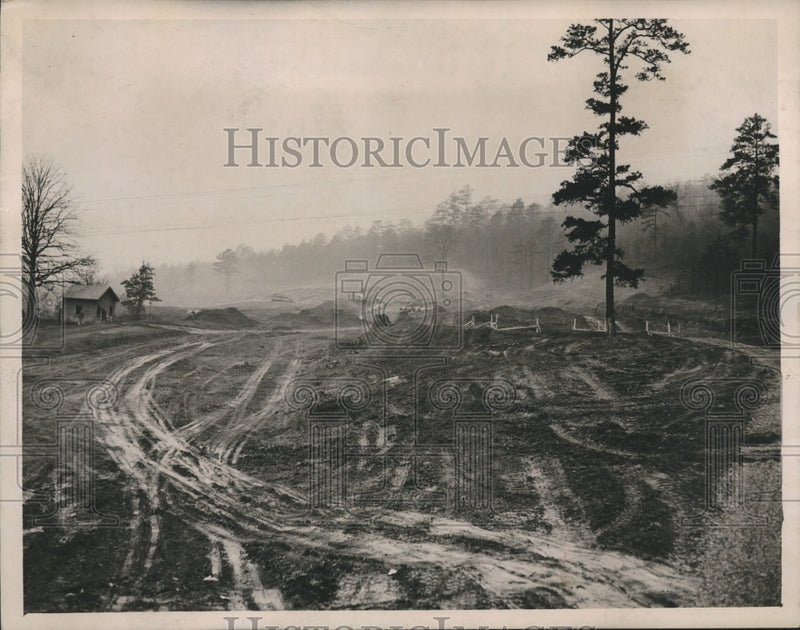 Load image into Gallery viewer, 1948 Press Photo Alabama-Birmingham-Construction site for Valley View apartments
