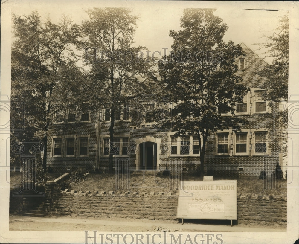 Press Photo Alabama-Birmingham Woodbridge Manor apartment building exterior.- Historic Images