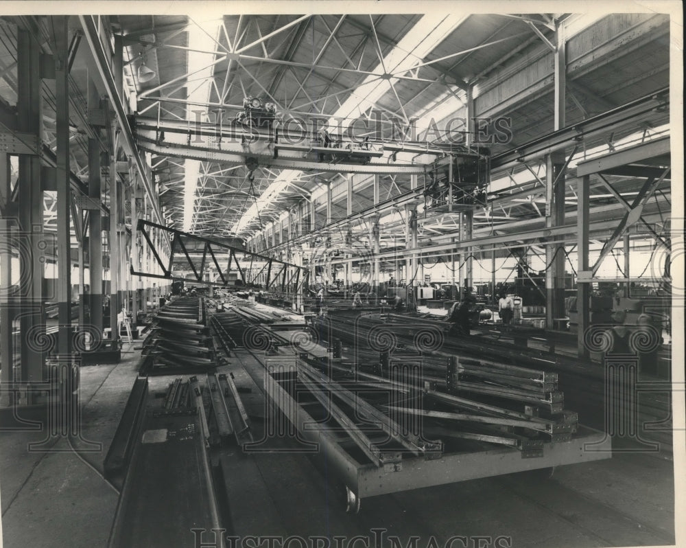 1947 Press Photo Alabama-Birmingham-Interior view of Southern Steel Works plant.