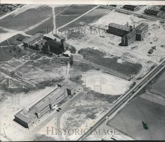 1951 Press Photo Alabama-Montgomery-City of St. Jude, a city within a city.