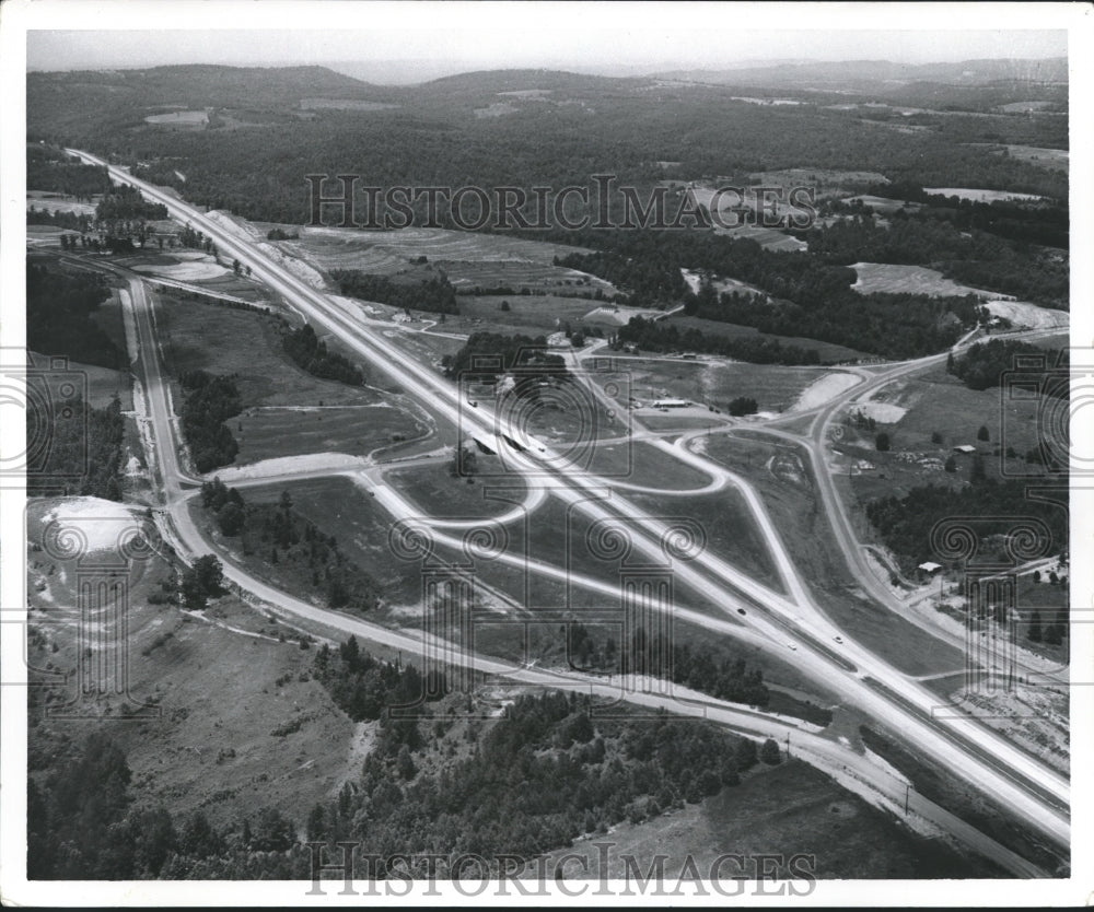 1965 Press Photo Alabama-Aerial view of Warrior Interchange - abnx02134
