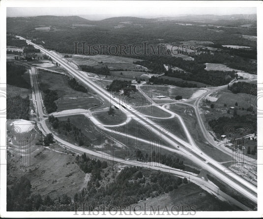 1965 Press Photo Alabama-Aerial view of Warrior Interchange - abnx02134