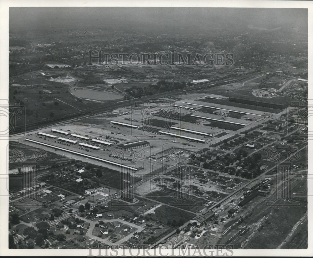1970 Press Photo Alabama-Aerial view of Birmingham&#39;s Food terminal. - abnx02441