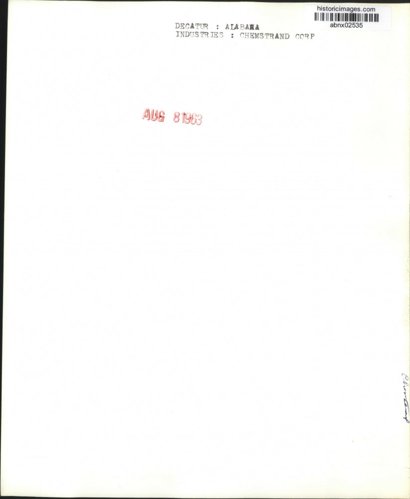 1963 Press Photo Alabama-Decatur-Air view of Chemstrand Corporation facilities.