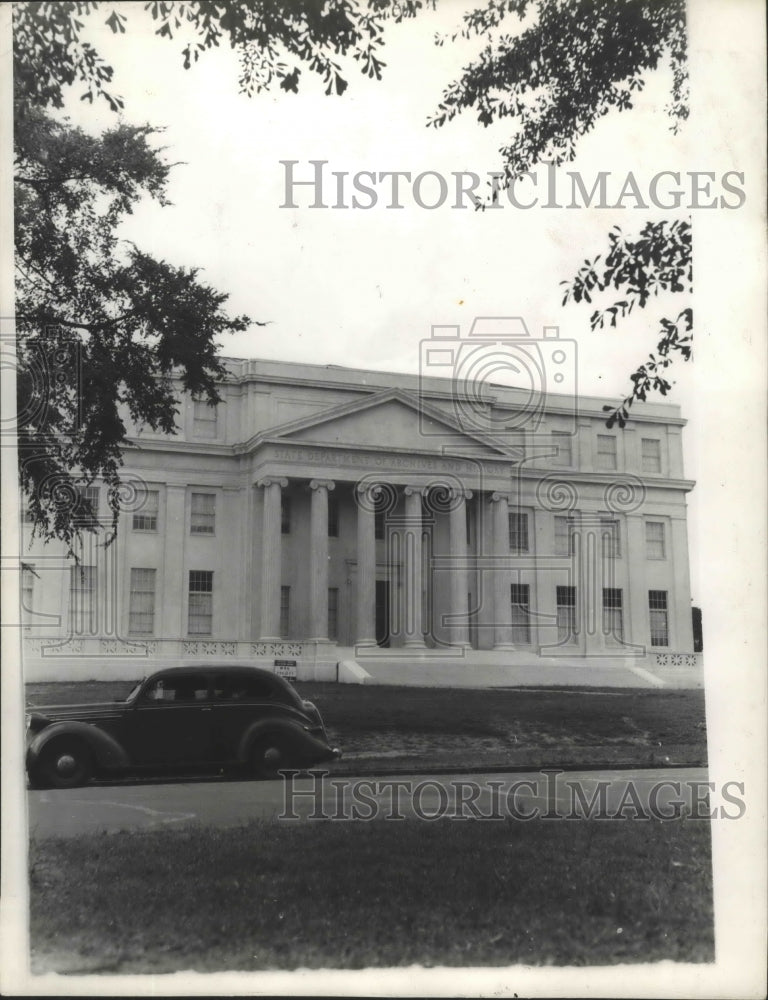 1943 Press Photo Exterior of Archives and History Building in Montgomery, Ala. - Historic Images