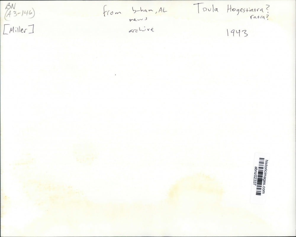 1943 Press Photo Alabama-Birmingham-Toula Hogestiatra - abnz02337