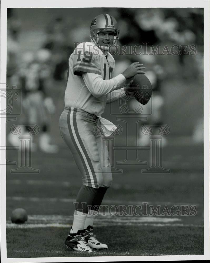 Press Photo Scott Mitchell, Detroit Lions football - afa05835 - Historic Images