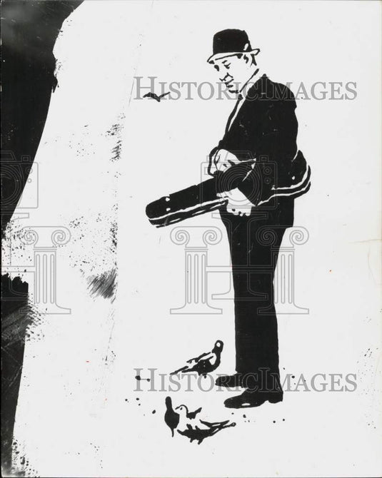 1963 Press Photo Henny Youngman tells jokes at Sherman House's College Inn- Historic Images
