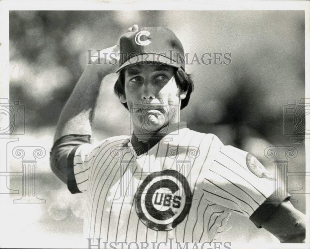 1980 Press Photo Chicago Cubs Pitcher Bill Caudill - afa12189 - Historic Images