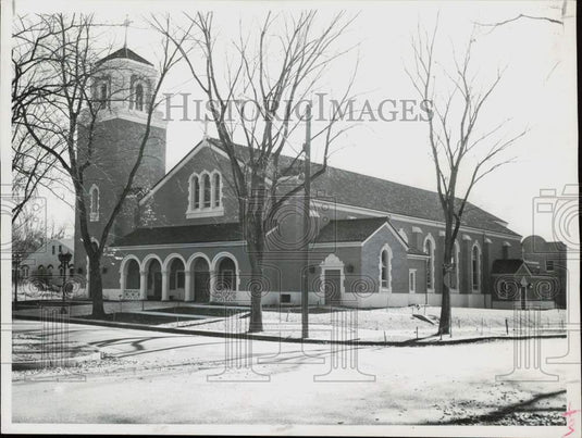 1953 Press Photo St. John the Evangelist Catholic Church in Denver - afa26219 - Historic Images