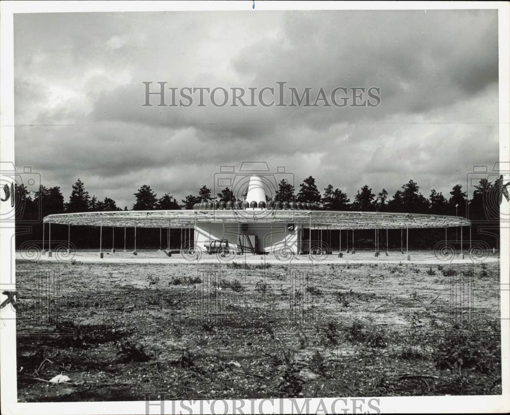 1961 Press Photo Naval Aviation Facilities Experimental Center In Atlantic City - Historic Images