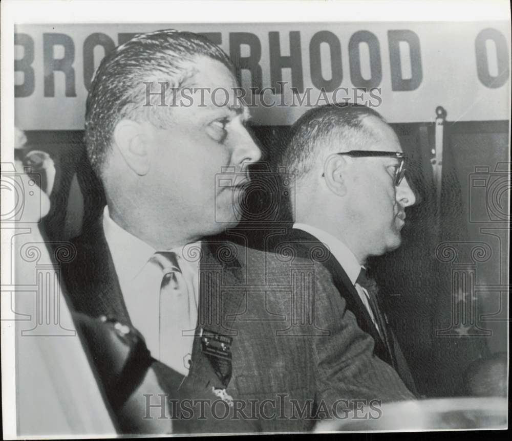 1961 Press Photo Teamster Candidates James Hoffa and Milton J. Liss - afa28850 - Historic Images