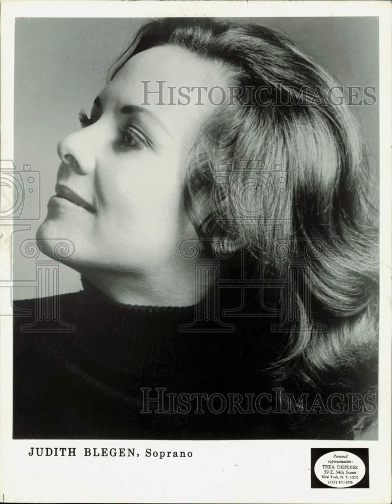 1981 Press Photo Soprano Judith Blegen - afa38851 - Historic Images