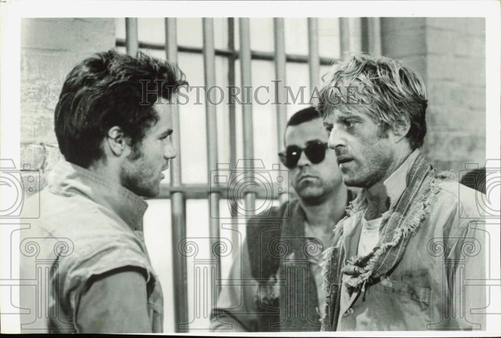 1981 Press Photo Actor Robert Redford on set for a production - afa53969 - Historic Images