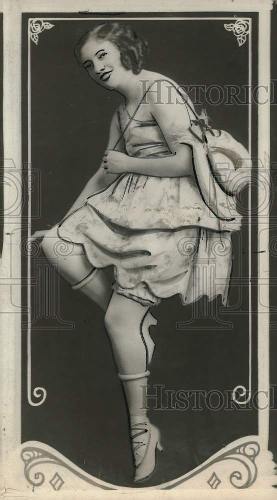 1922 Press Photo Opal Wilson, the girl with the Million Dollar legs in Chicago. - Historic Images