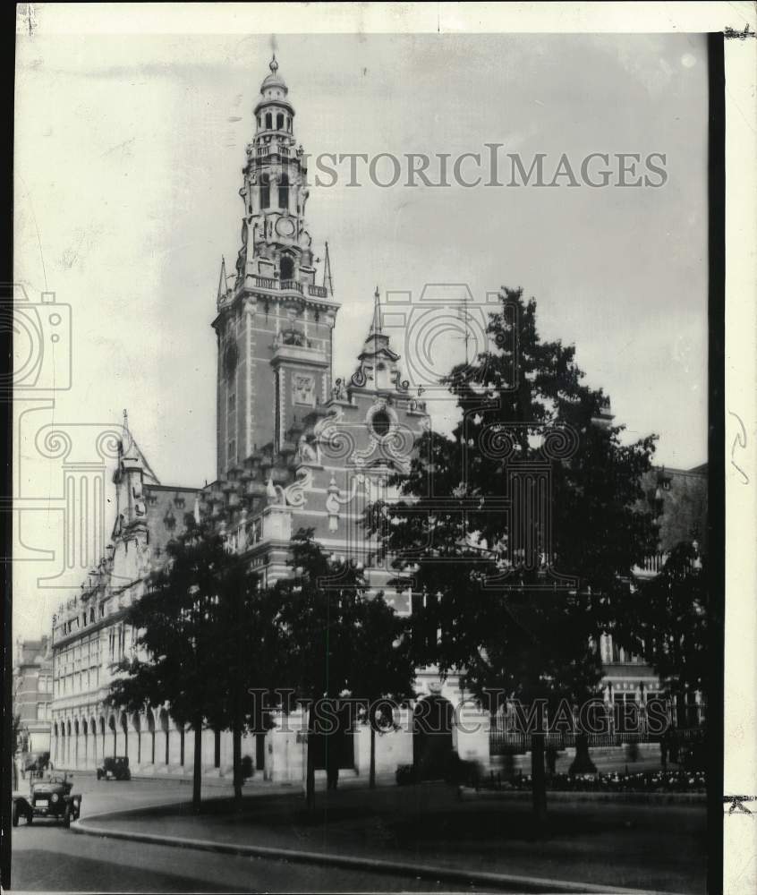 1940 Press Photo Louvain Library in Belgium - afx02542 - Historic Images