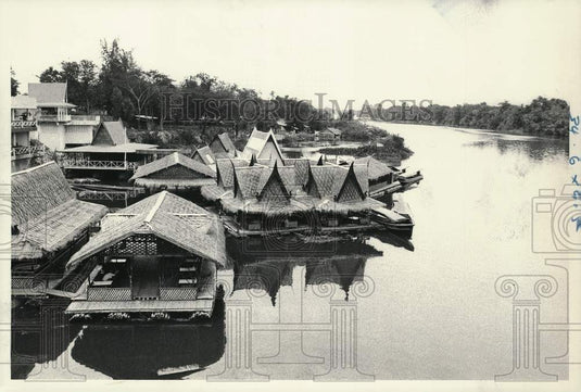 1988 Press Photo Bay in Kanchanaburi, Thailand - afx02585 - Historic Images