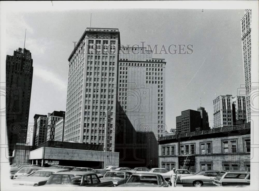 1971 Press Photo Old First National Building in Detroit, Michigan - afx09137 - Historic Images