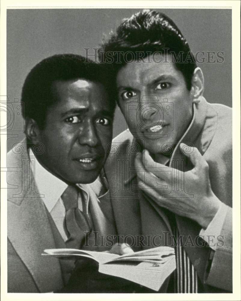 1984 Press Photo Ben Vereen &amp; Jeff Goldblum star in &quot;Ten Speed and Brownshoe&quot; - Historic Images