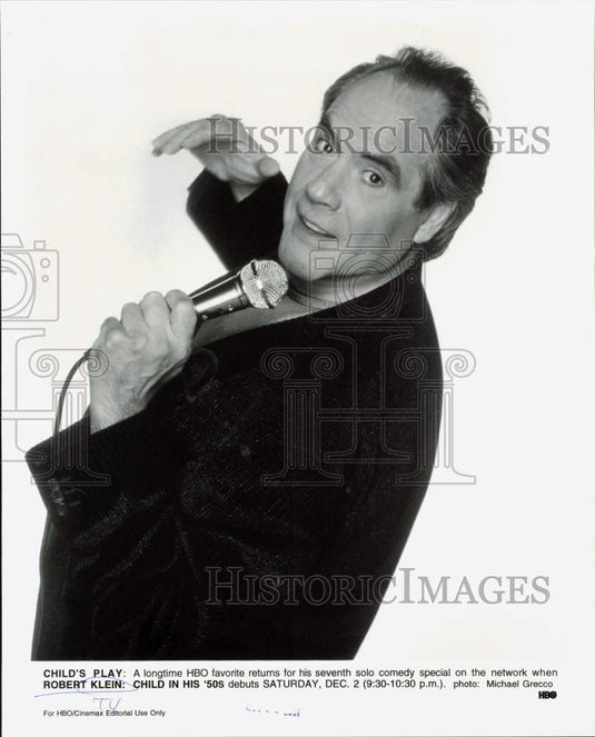 1991 Press Photo Robert Klein to perform in "Robert Klein: A Child In His 50s"- Historic Images