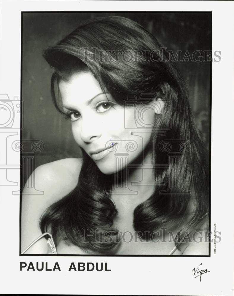 1995 Press Photo Singer And Dancer Paula Abdul From San Fernando, California - Historic Images