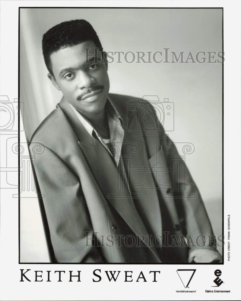 1990 Press Photo Singer Keith Sweat - afx15097- Historic Images