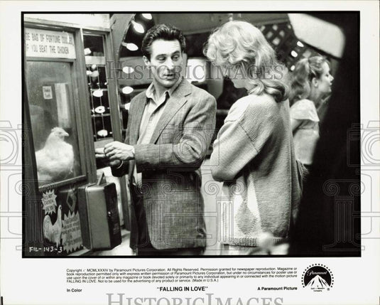 1984 Press Photo Actors Robert De Niro, Meryl Streep In Movie "Falling In Love"` - Historic Images