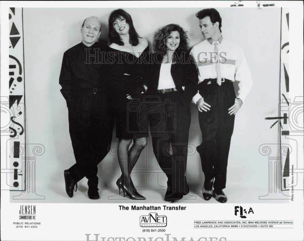 1988 Press Photo Musical group The Manhattan Transfer - afx16118 - Historic Images