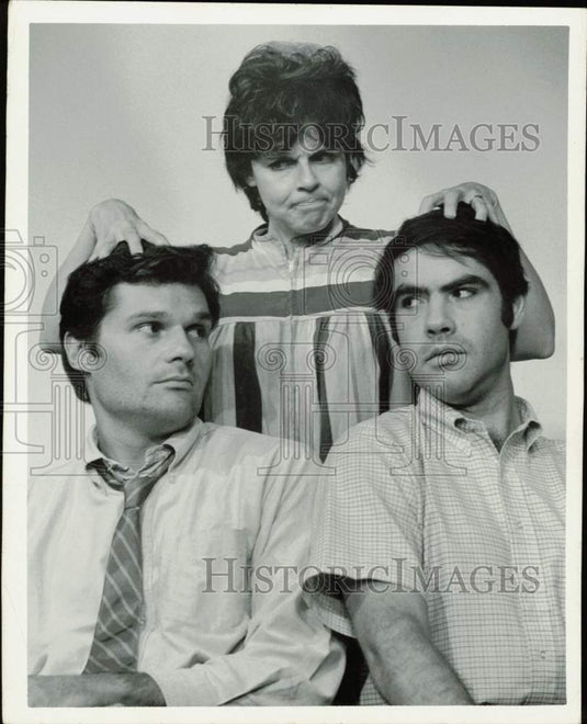 1968 Press Photo Fred Willard, Mina Kolb, Robert Klein of "From Second City" - Historic Images