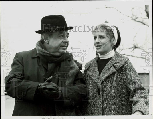 1987 Press Photo Tom Bosley and Tracy Nelson in "Fatal Confession" on NBC-TV - Historic Images
