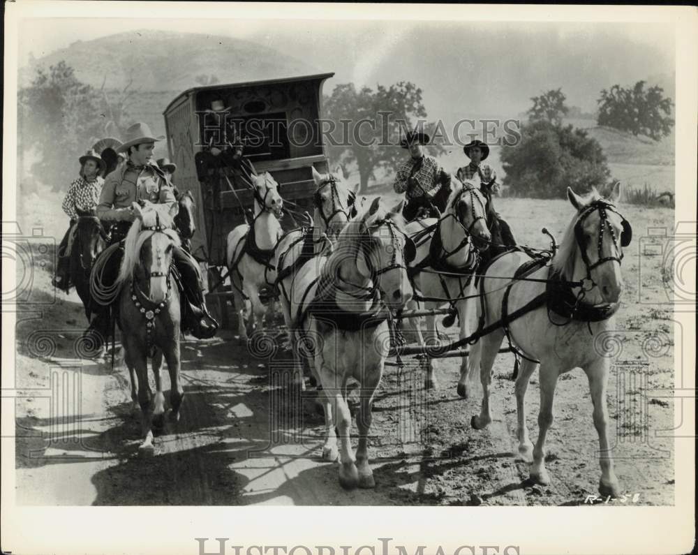 Press Photo Scene from a Roy Rogers movie - afx22161 - Historic Images