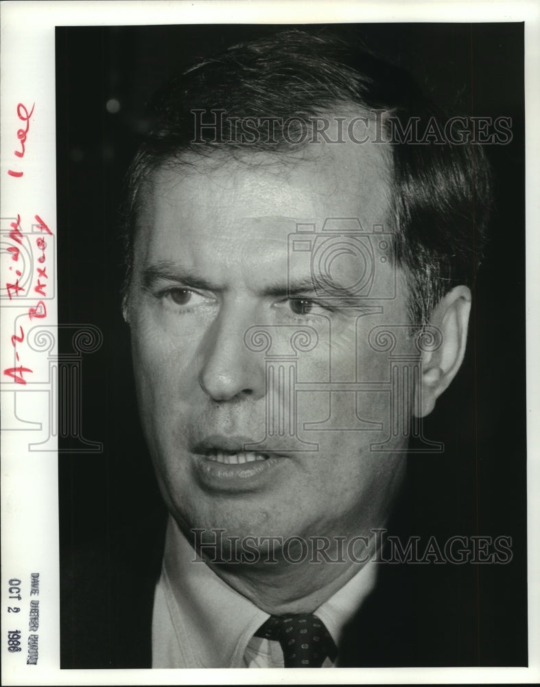 1986 Press Photo Bill Baxley, Lieutenant Governor of Alabama- Historic Images