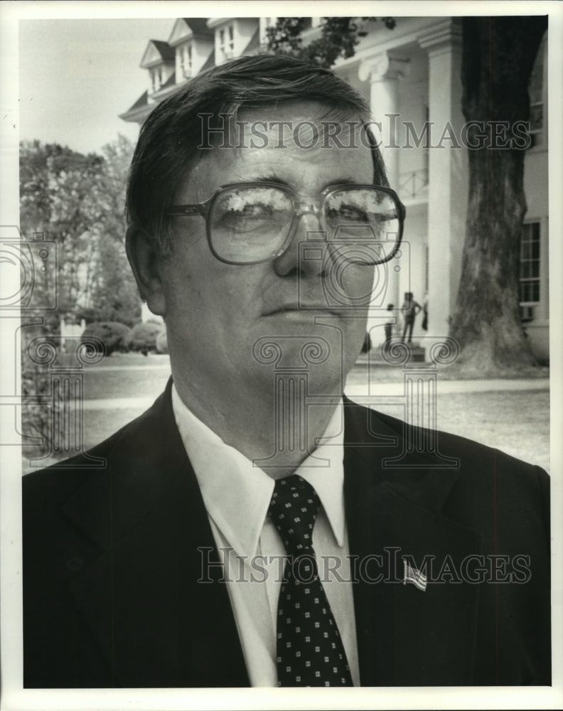 1986 Press Photo J.D. Clanton, Assistant Superintendent, Limestone County- Historic Images