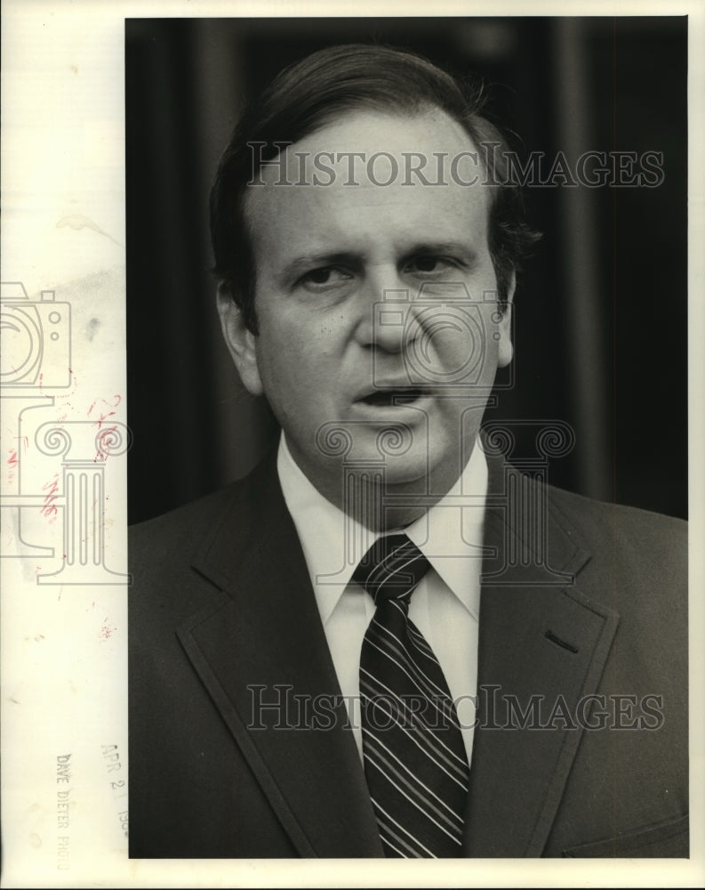 1986 Press Photo James Browning Allen Jr., Alabama School Board Member, Educator- Historic Images